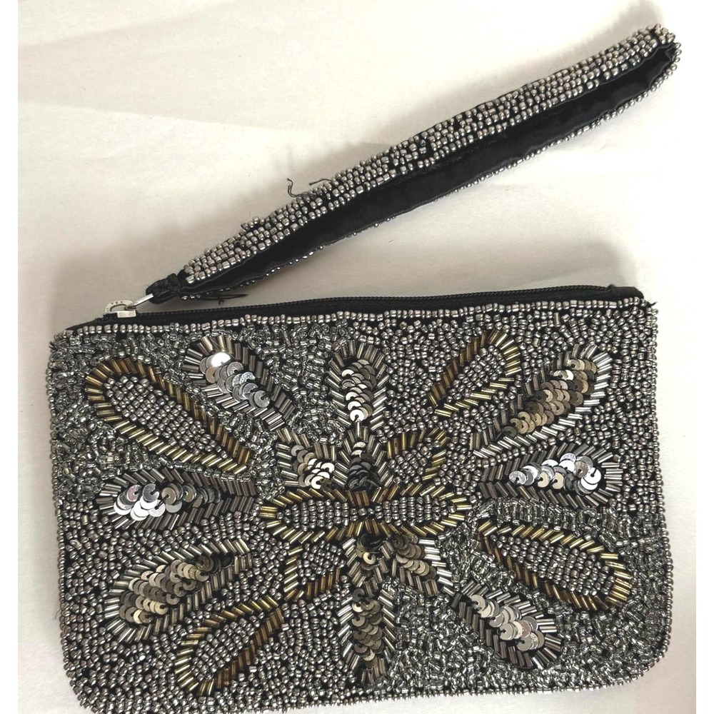 Charming‎ Charlie Beaded Clutch Bag wristlet